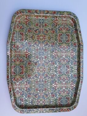 1960s Elite Paisley Pattern Serving Tray - Multicolor